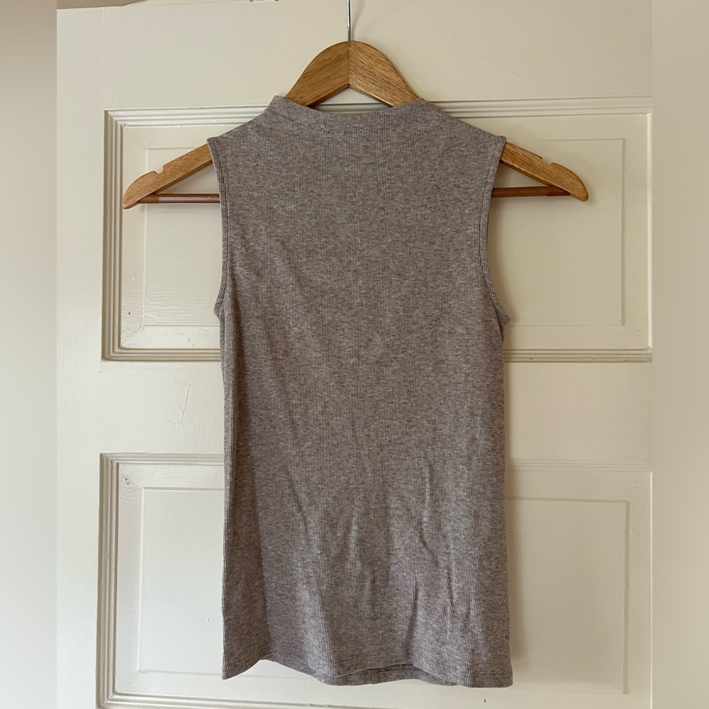 Everlane The Luxe Rib Funnel-Neck Tank